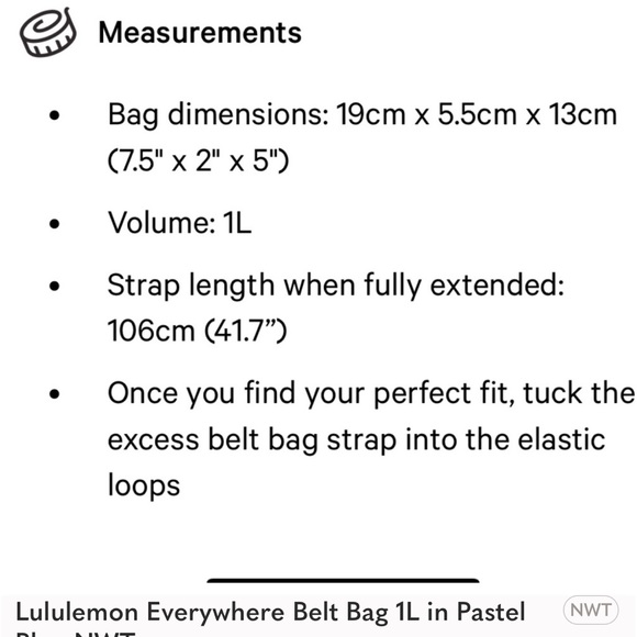 BRAND NEW LULULEMON BELT BAG - Picture 5 of 11